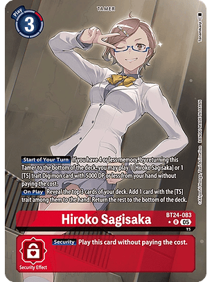 BT24-083 (Alternate Art) Hiroko Sagisaka