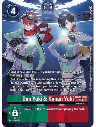 BT24-085 (Alternate Art) Dan Yuki & Kanan Yuki