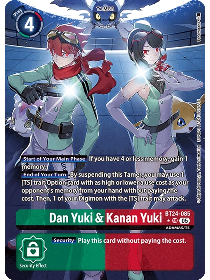 BT24-085 (Alternate Art) Dan Yuki & Kanan Yuki 1