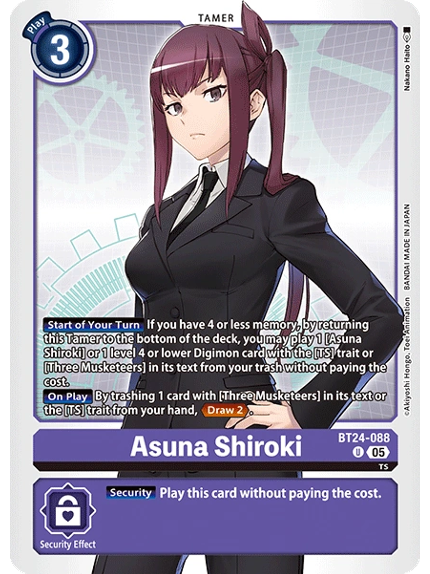 BT24-088 U Asuna Shiroki 1