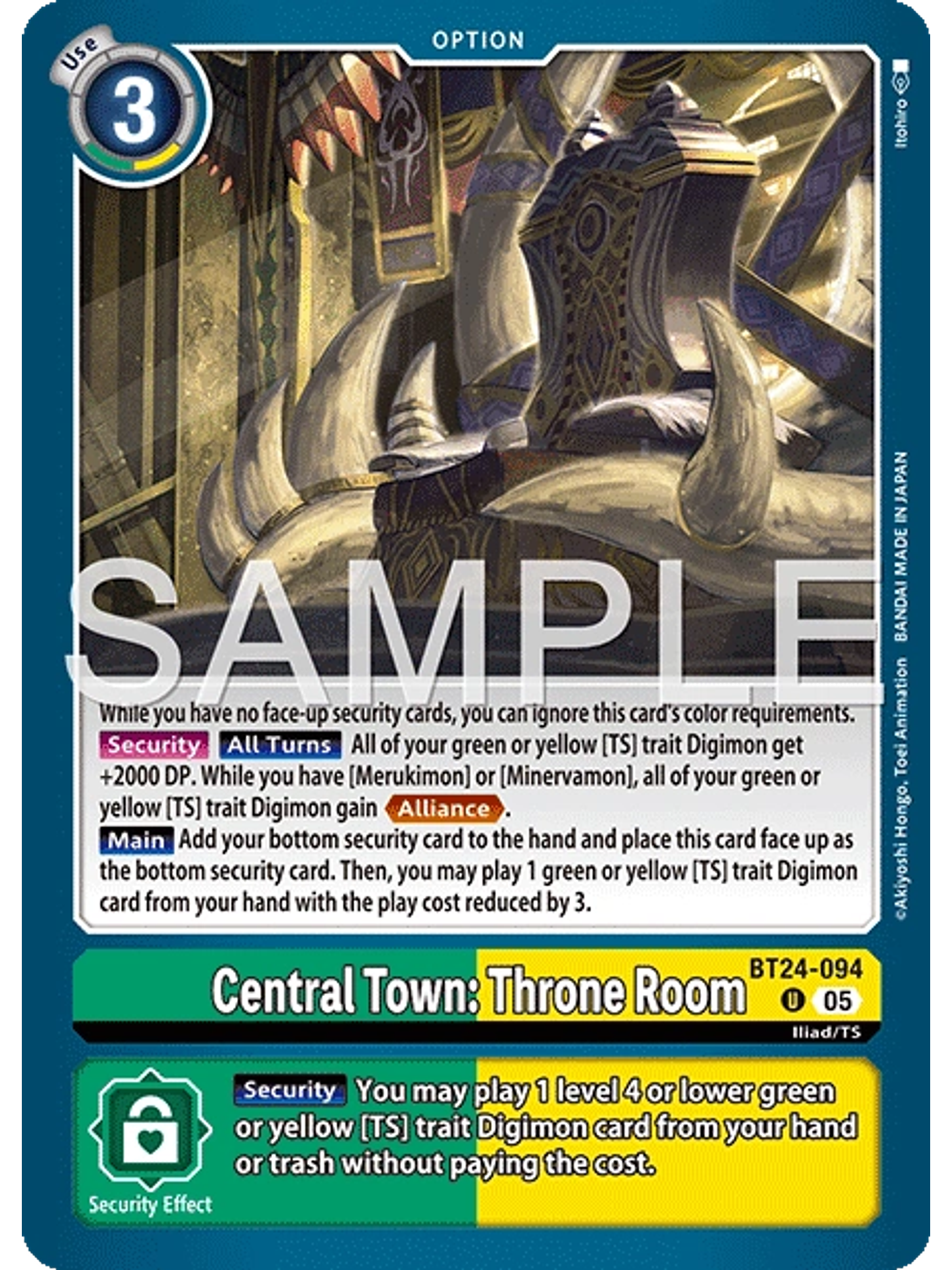 BT24-094 U Central Town: Throne Room 1