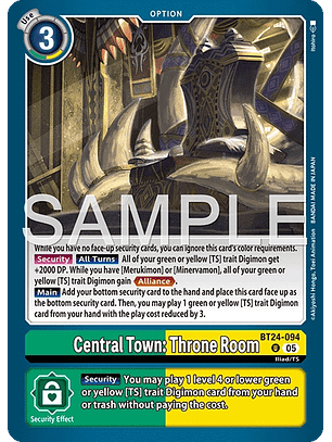 BT24-094 U Central Town: Throne Room