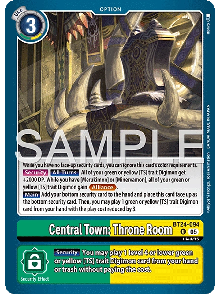 BT24-094 U Central Town: Throne Room 1