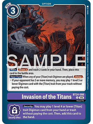 BT24-098 U Invasion of the Titans