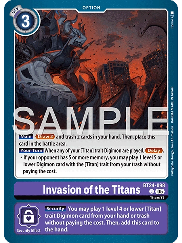 BT24-098 U Invasion of the Titans 1