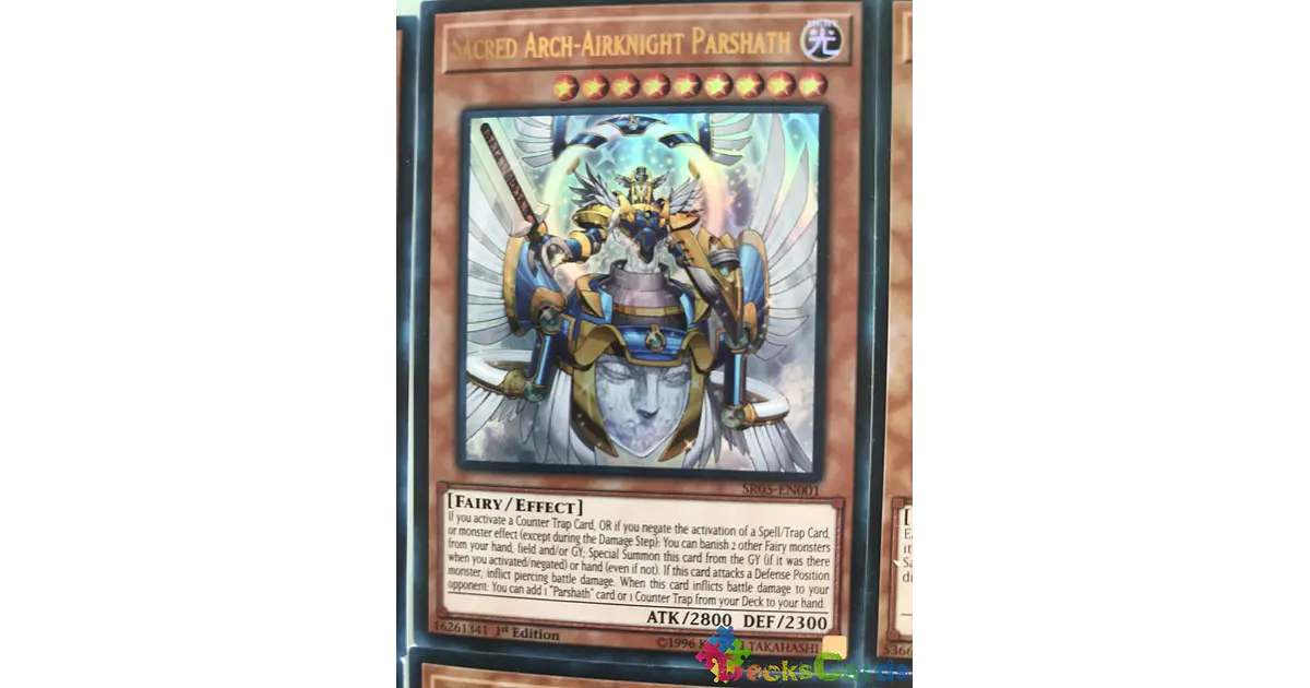 yugioh airknight parshath deck Amazon.com: Yu-Gi-Oh! Sacred Arch-Airknight Parshath - SR05-EN001 - Ultra  Rare - 1st Edition main image 1