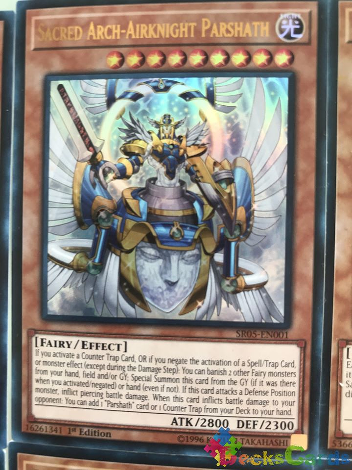 Sacred Arch-Airknight Parshath - SR05-EN001 - Ultra Rare 1st Edition 1