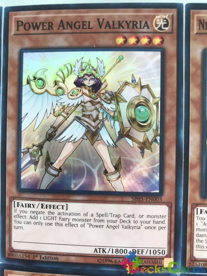 Power Angel Valkyria - SR05-EN003 - Super Rare 1st Edition 1