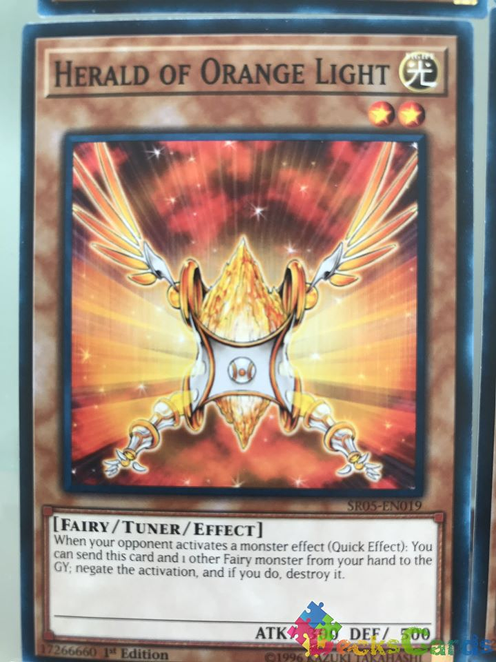 Herald of Orange Light - SR05-EN019 - Common 1st Edition 1