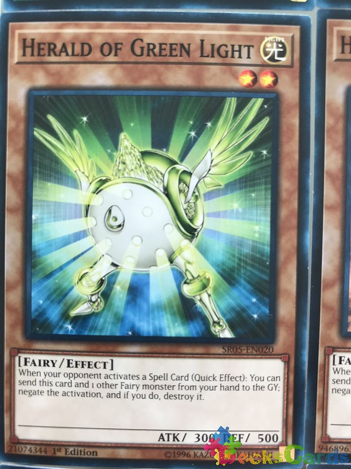 Herald of Green Light - SR05-EN020 - Common 1st Edition 1