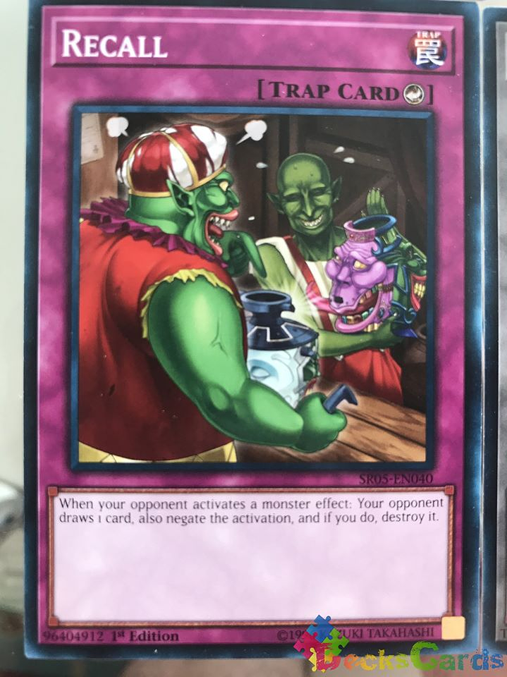 Recall - SR05-EN040 - Common 1st Edition 1