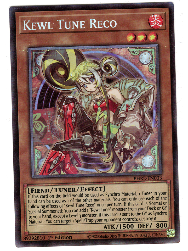 Kewl Tune Reco - PHRE-EN033 - Collector's Rare 1st Edition (Manchada) 1