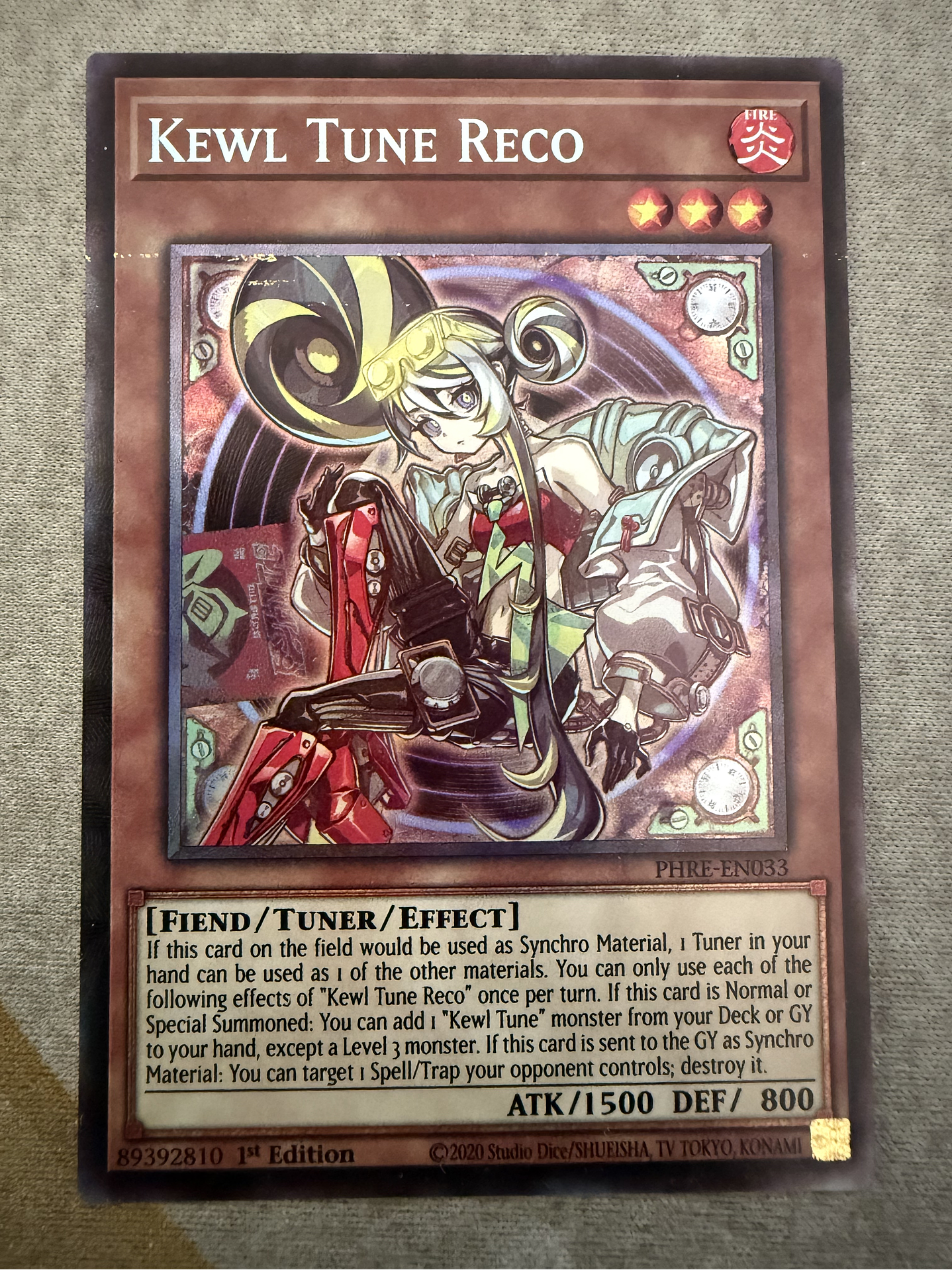 Kewl Tune Reco - PHRE-EN033 - Collector's Rare 1st Edition (Manchada) 2