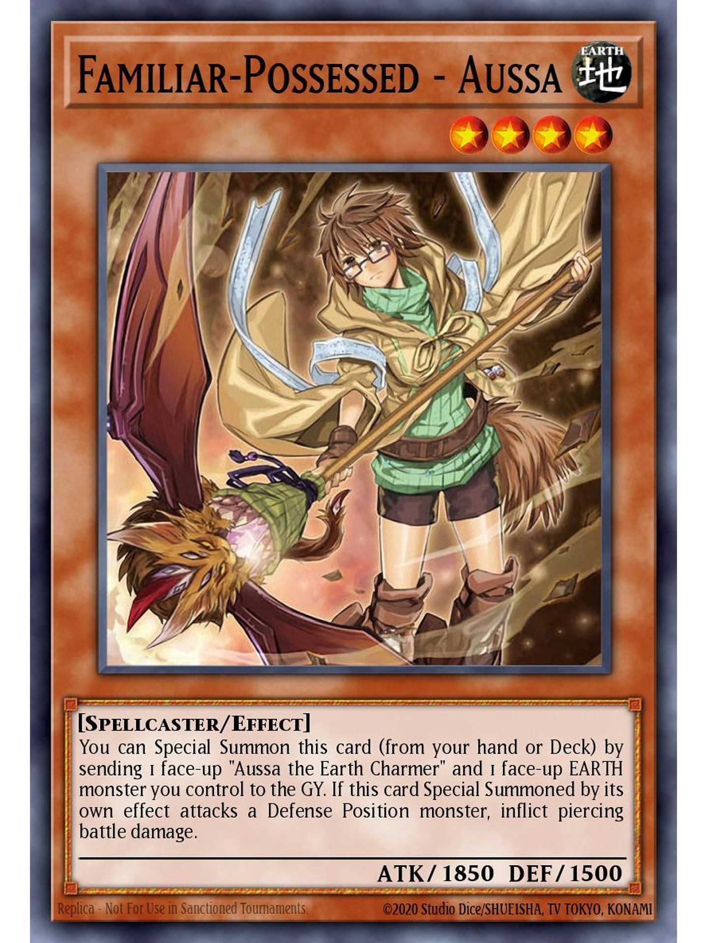 Familiar-Possessed - Aussa - CH02-EN008 - Ultra Rare 1st Edition 1