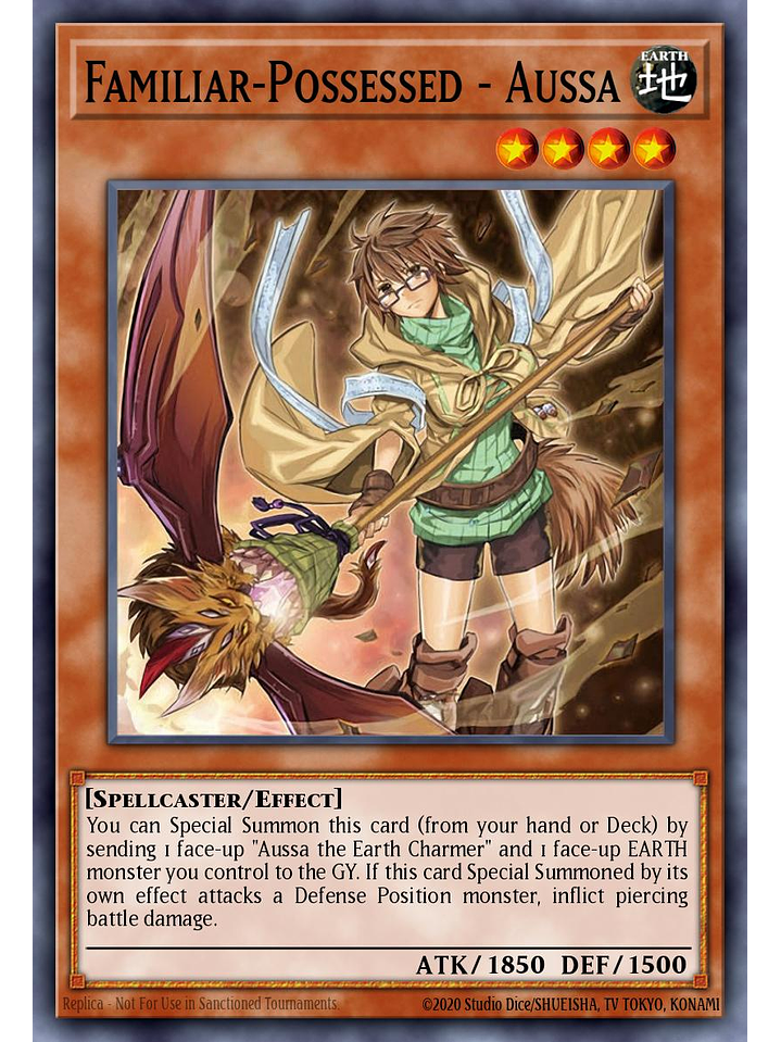 Familiar-Possessed - Aussa - CH02-EN008 - Ultra Rare 1st Edition 1