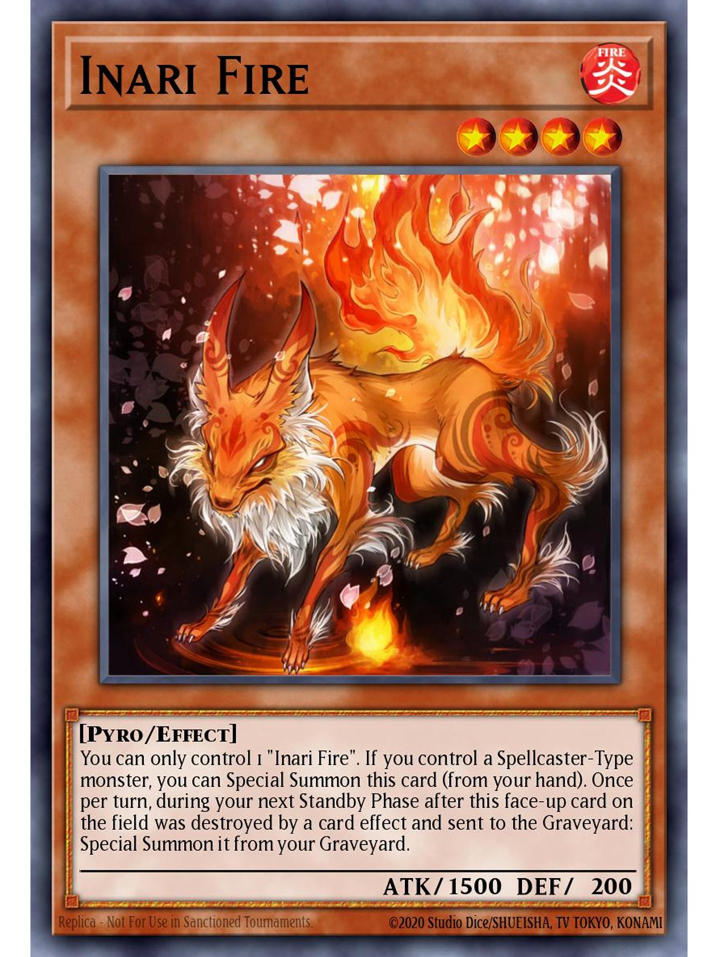 Inari Fire - CH02-EN014 - Ultra Rare 1st Edition 1