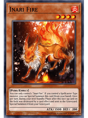 Inari Fire - CH02-EN014 - Ultra Rare 1st Edition
