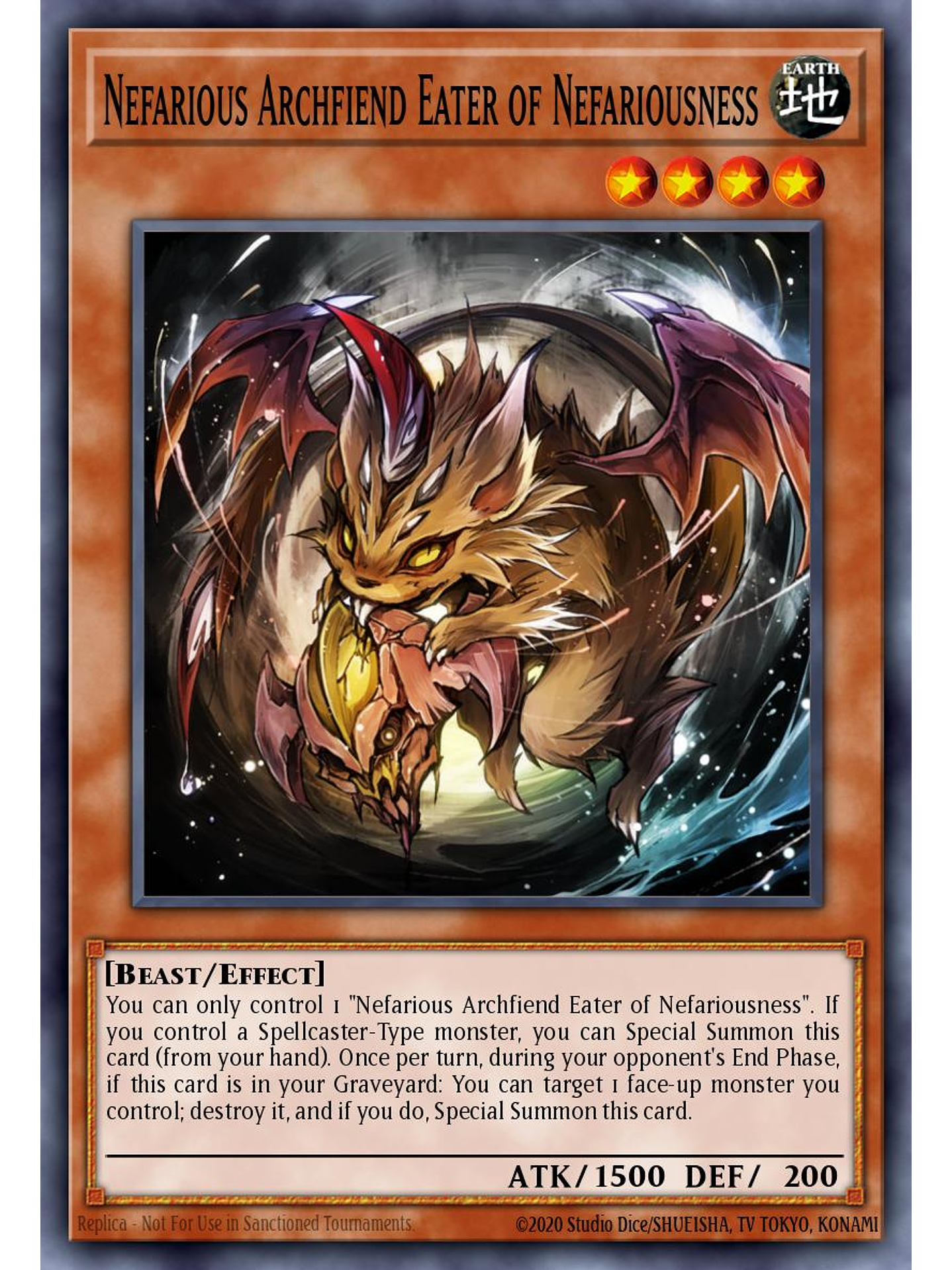 Nefarious Archfiend Eater of Nefariousness - CH02-EN016 - Ultra Rare 1st Edition 1