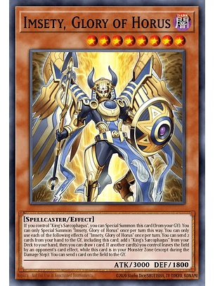 Imsety, Glory of Horus - CH02-EN022 - Ultra Rare 1st Edition