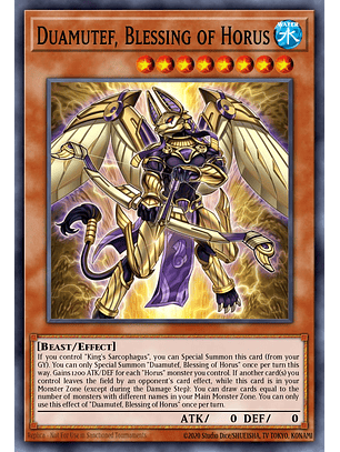 Duamutef, Blessing of Horus - CH02-EN023 - Ultra Rare 1st Edition