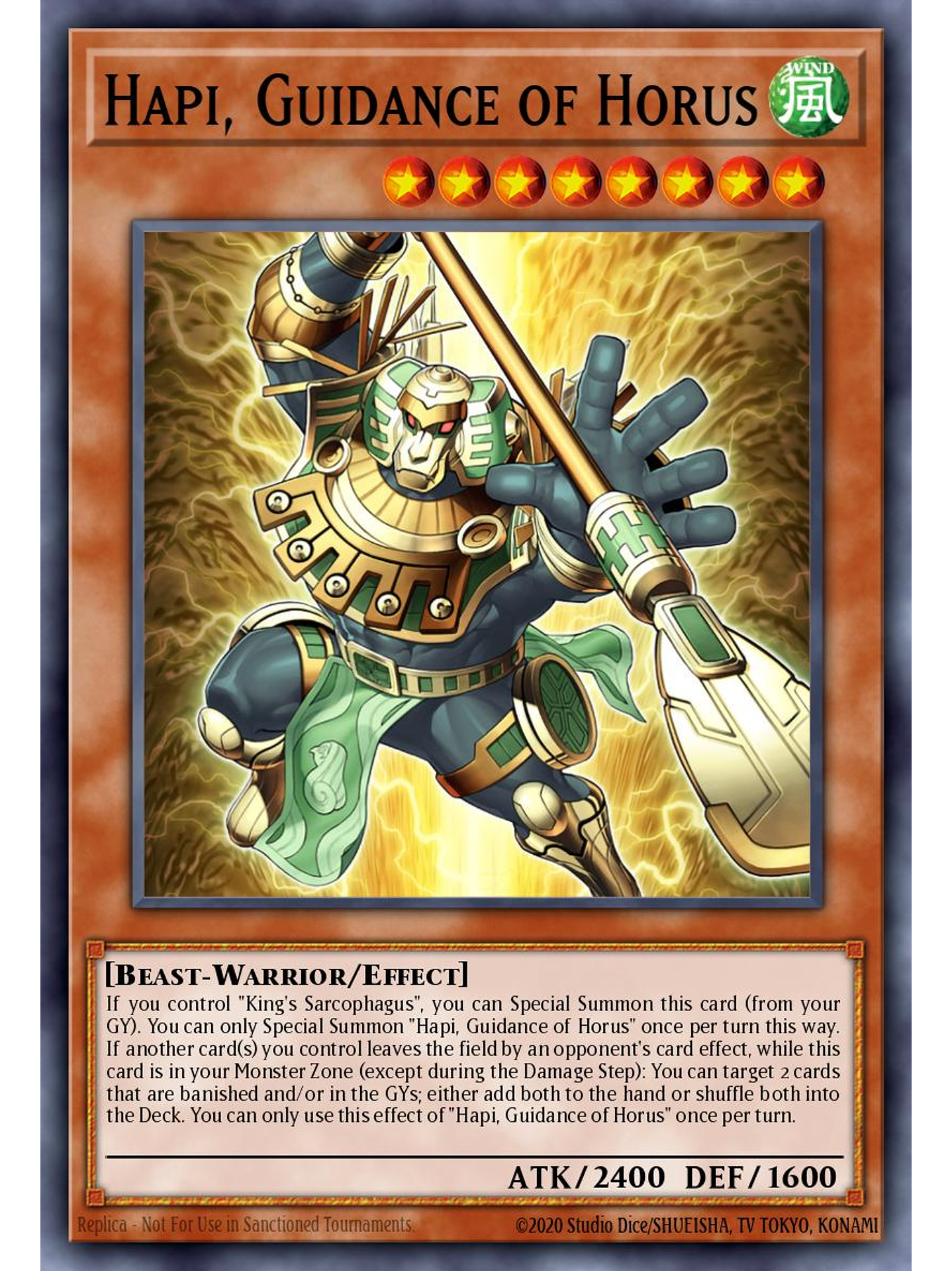 Hapi, Guidance of Horus - CH02-EN024 - Ultra Rare 1st Edition 1