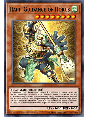 Hapi, Guidance of Horus - CH02-EN024 - Ultra Rare 1st Edition