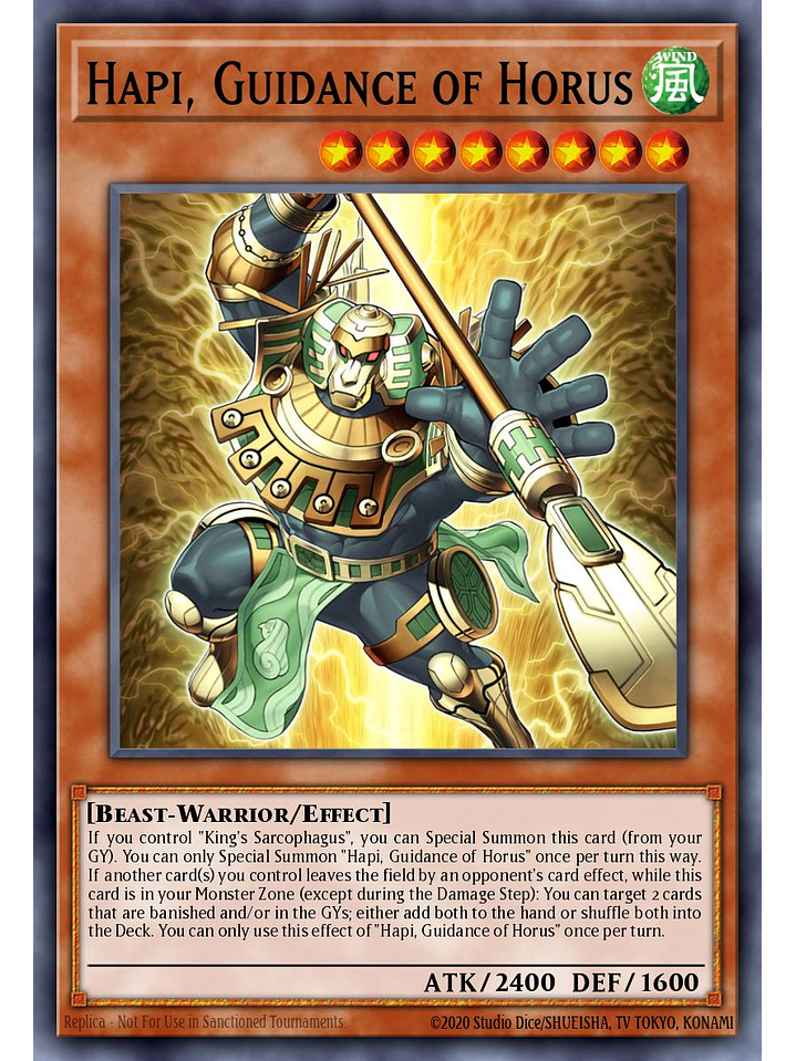 Hapi, Guidance of Horus - CH02-EN024 - Ultra Rare 1st Edition 1