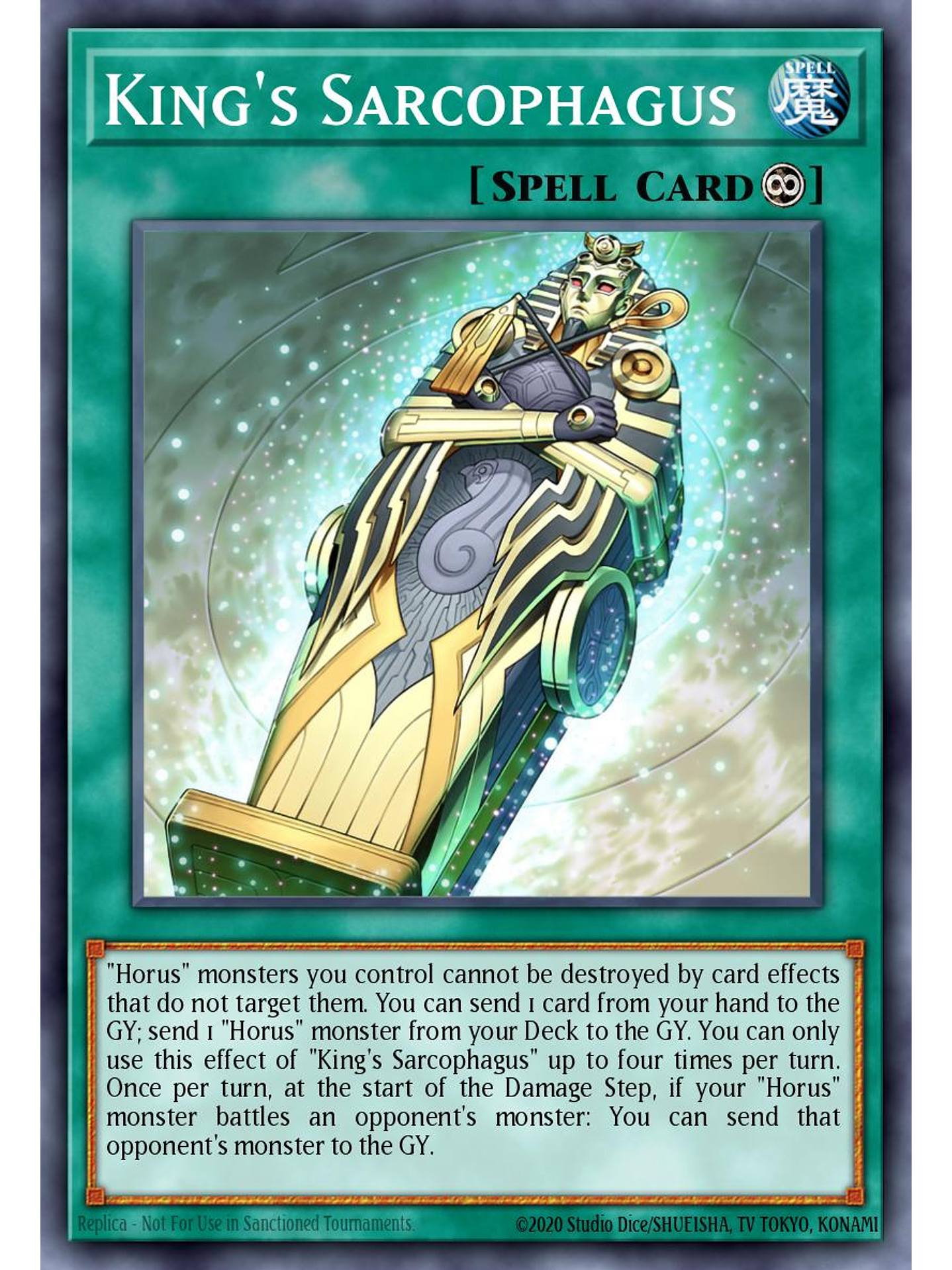 King's Sarcophagus - CH02-EN037 - Ultra Rare 1st Edition 1