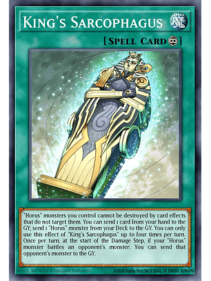 King's Sarcophagus - CH02-EN037 - Ultra Rare 1st Edition