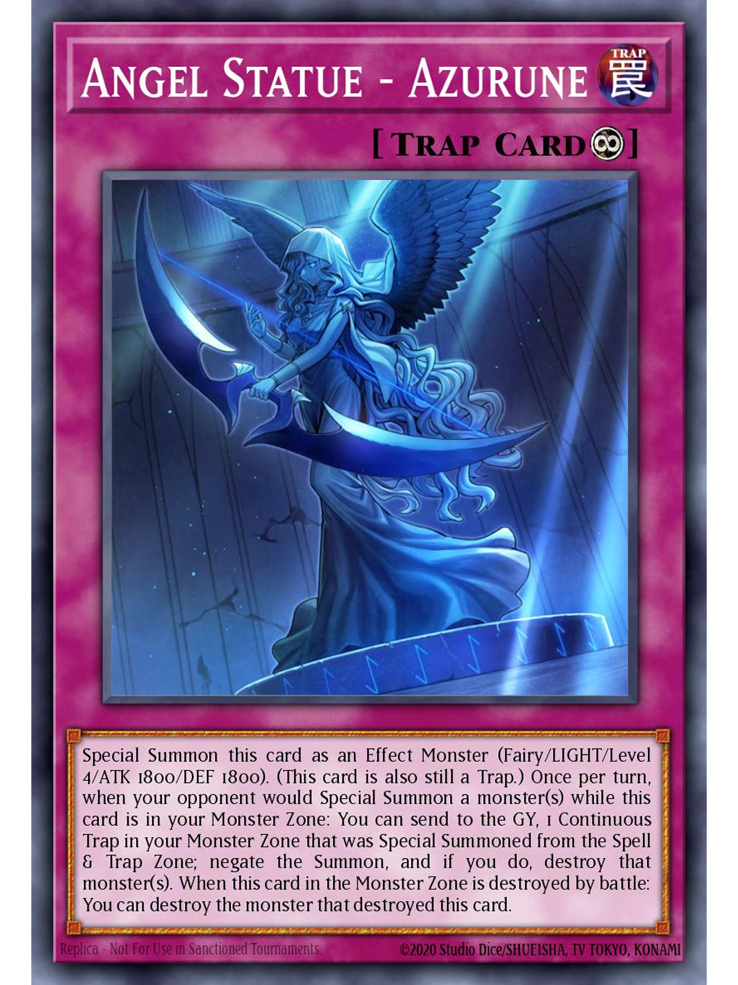 Angel Statue - Azurune - CH02-EN040 - Ultra Rare 1st Edition 1