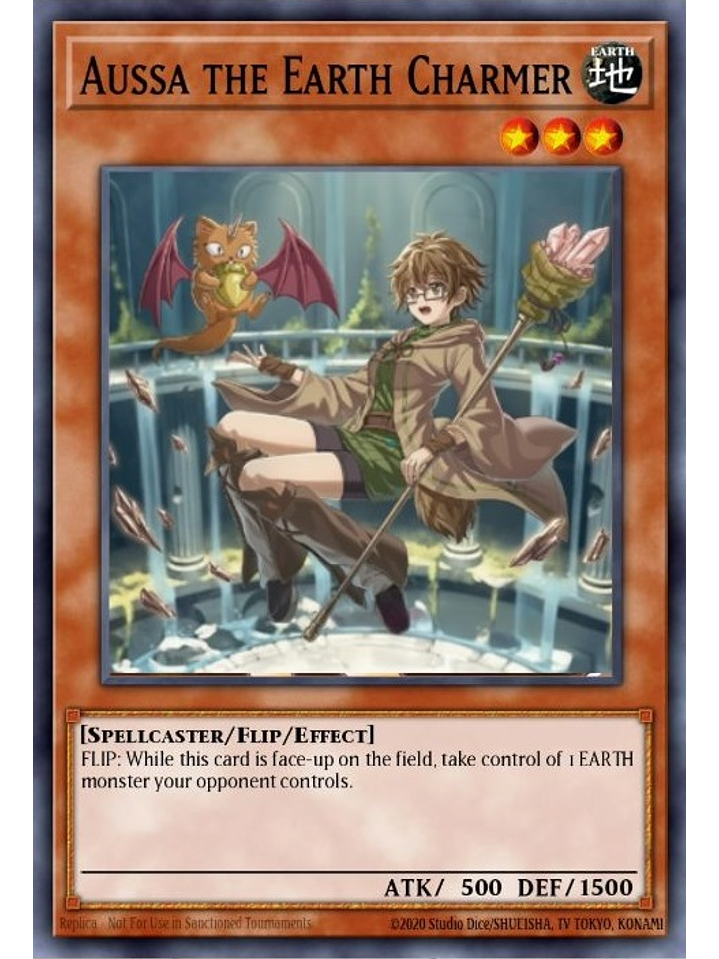 Aussa the Earth Charmer - CH02-EN004 - Secret Rare 1st Edition 1