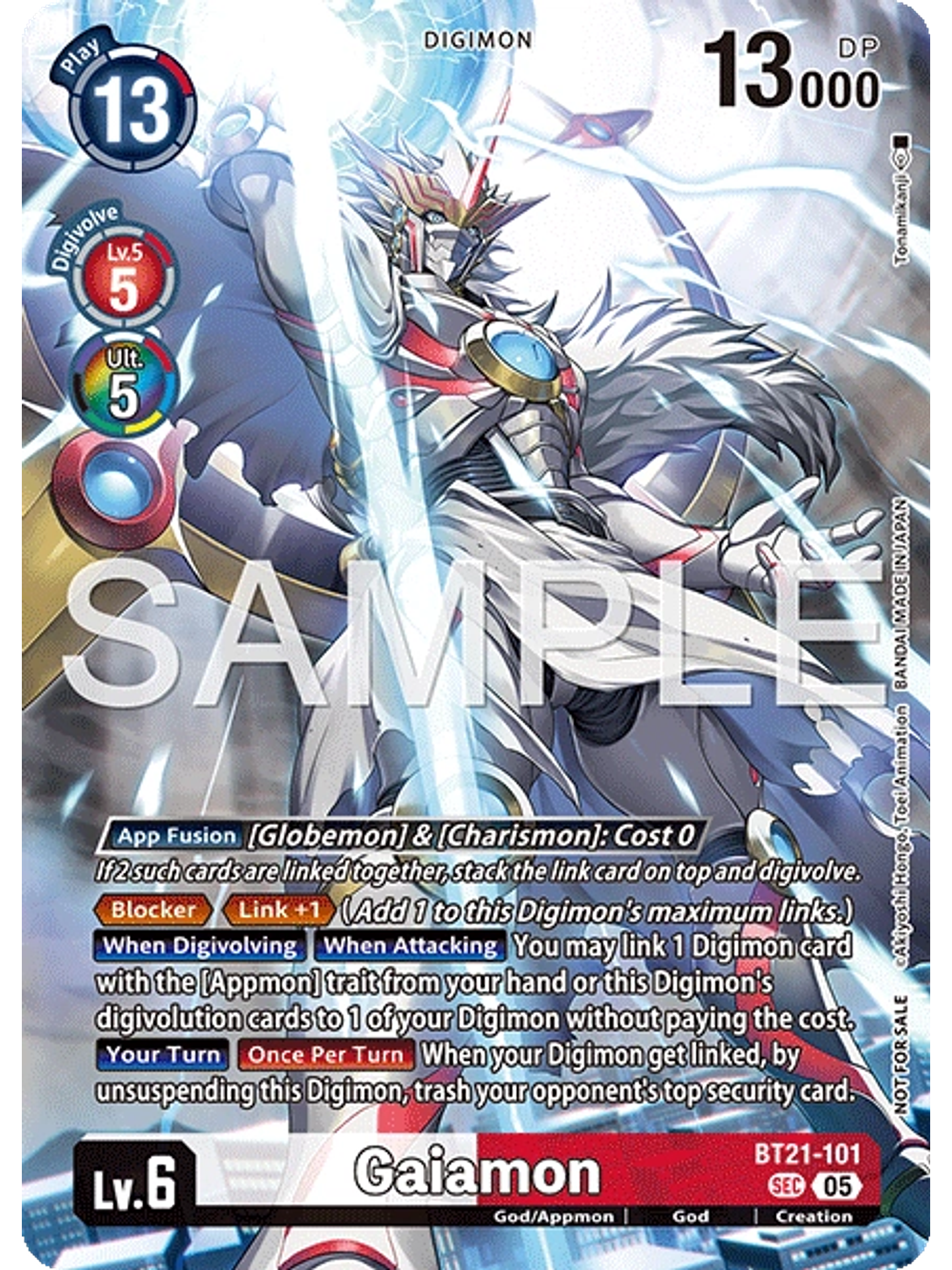 BT21-101 (Alternate Art) Gaiamon 1