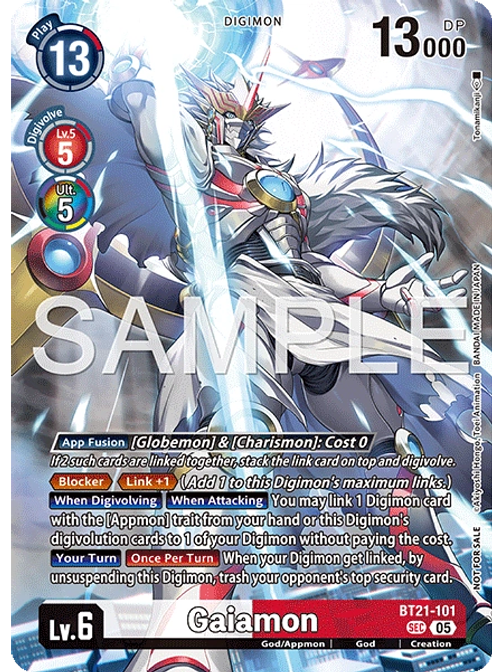 BT21-101 (Alternate Art) Gaiamon 1