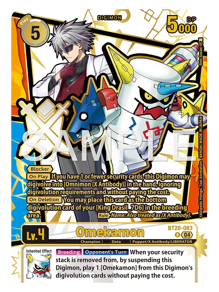 BT20-083 (Rare Pull) Omekamon 1