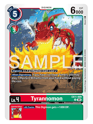EX11-009 (Limited Foil) Tyrannomon