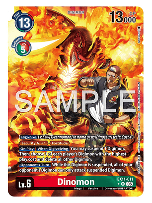 EX11-011 (Alternate Art) Dinomon