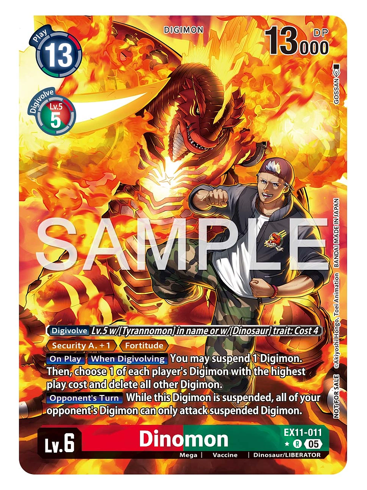 EX11-011 (Alternate Art) Dinomon 1