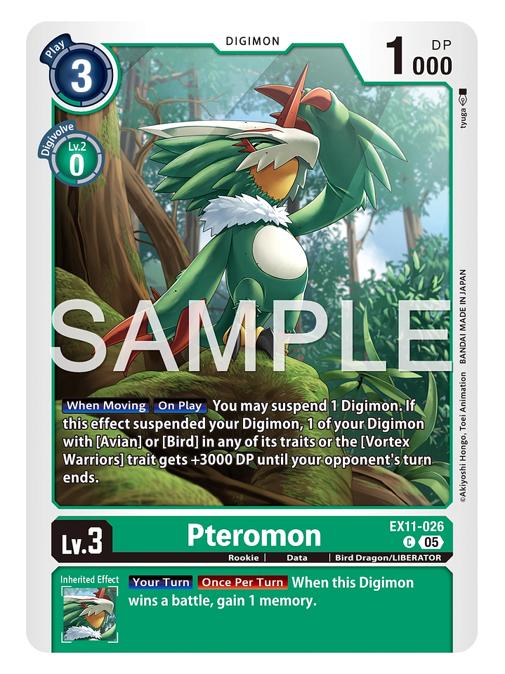 EX11-026 (Limited Foil) Pteromon 1