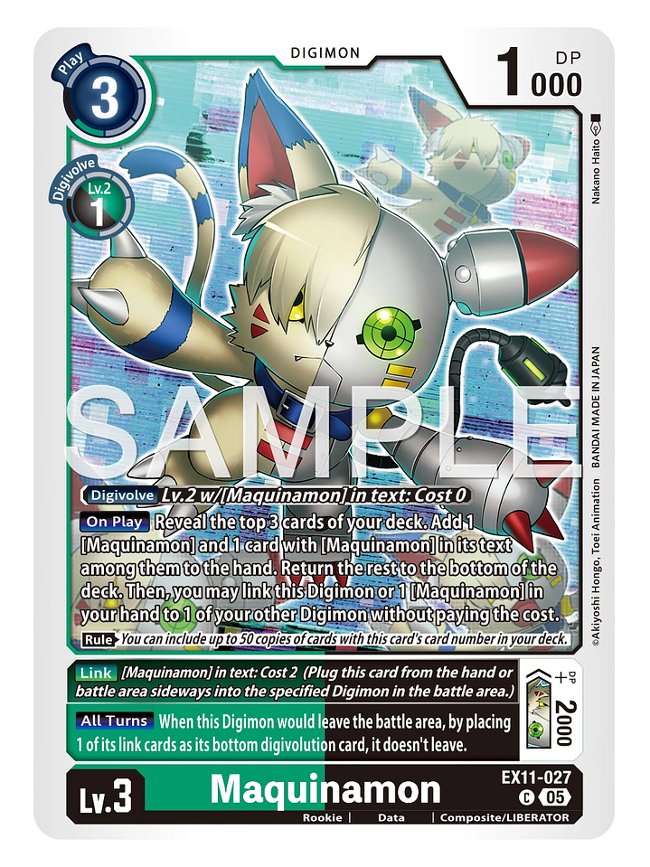 EX11-027 (Limited Foil) Maquinamon 1