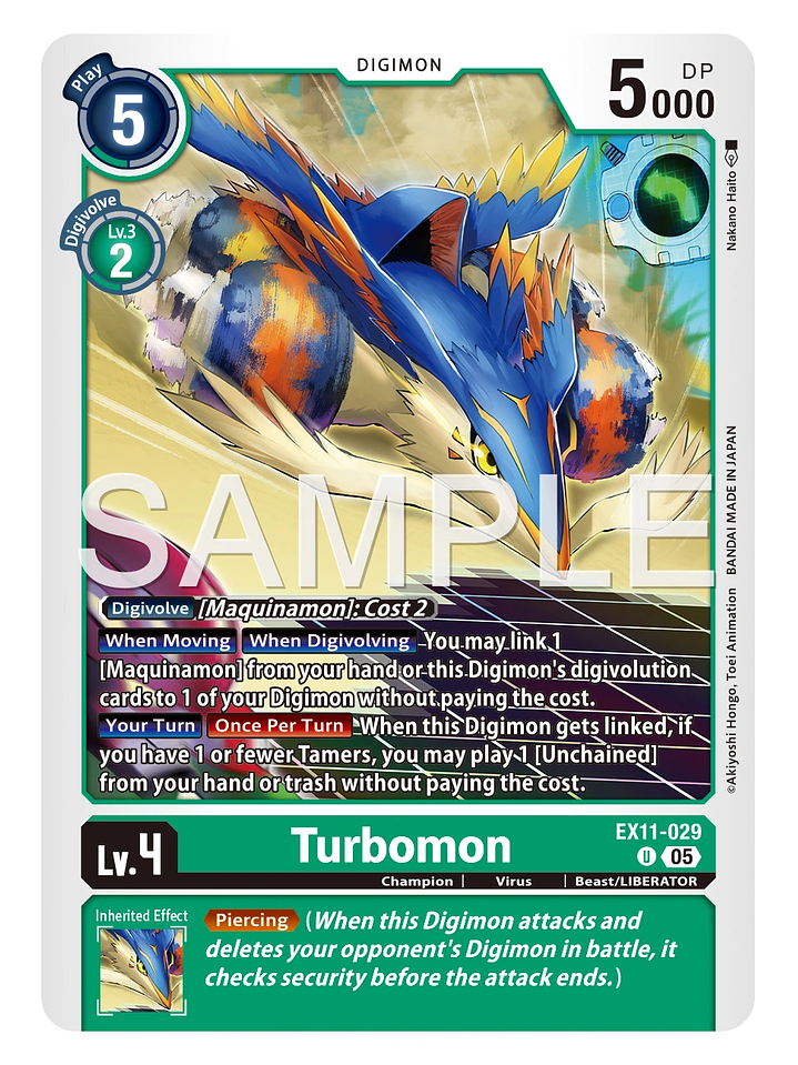 EX11-029 (Limited Foil) Turbomon 1