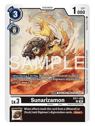 EX11-038 (Limited Foil) Sunarizamon