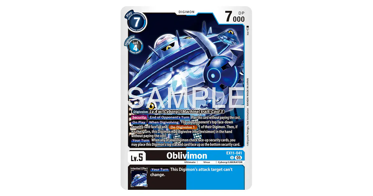 EX11-041 (Limited Foil) Oblivimon