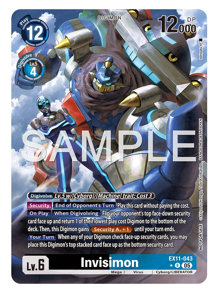 EX11-043 (Alternate Art) Invisimon 1