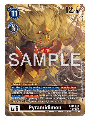 EX11-044 (Alternate Art) Pyramidimon