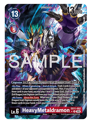EX11-052 (Alternate Art) HeavyMetaldramon