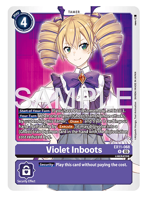 EX11-068 R Violet Inboots