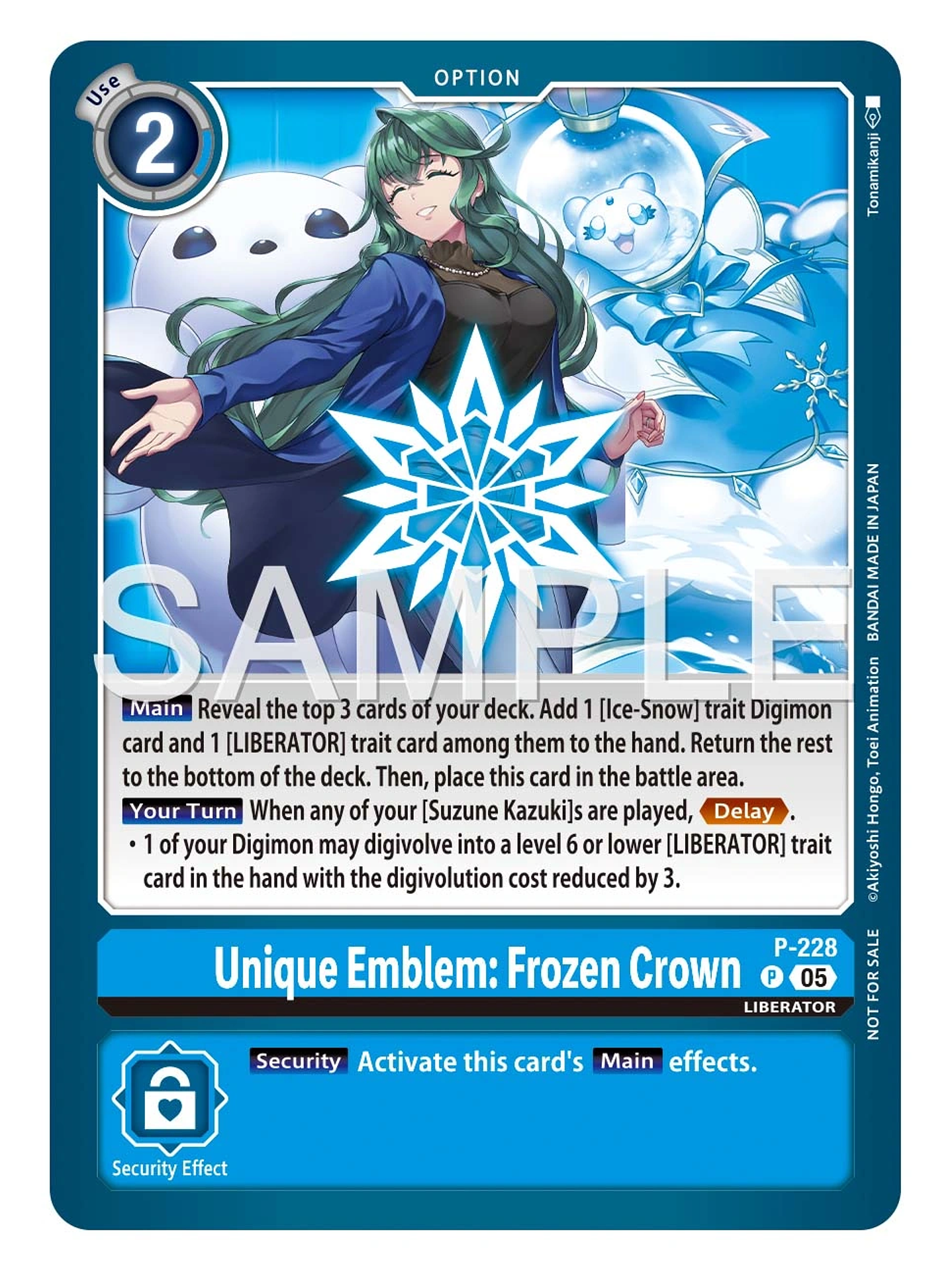 P-228 P Unique Emblem: Frozen Crown 1