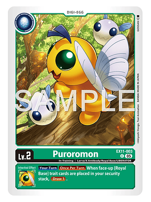EX11-003 (Limited Foil) Puroromon