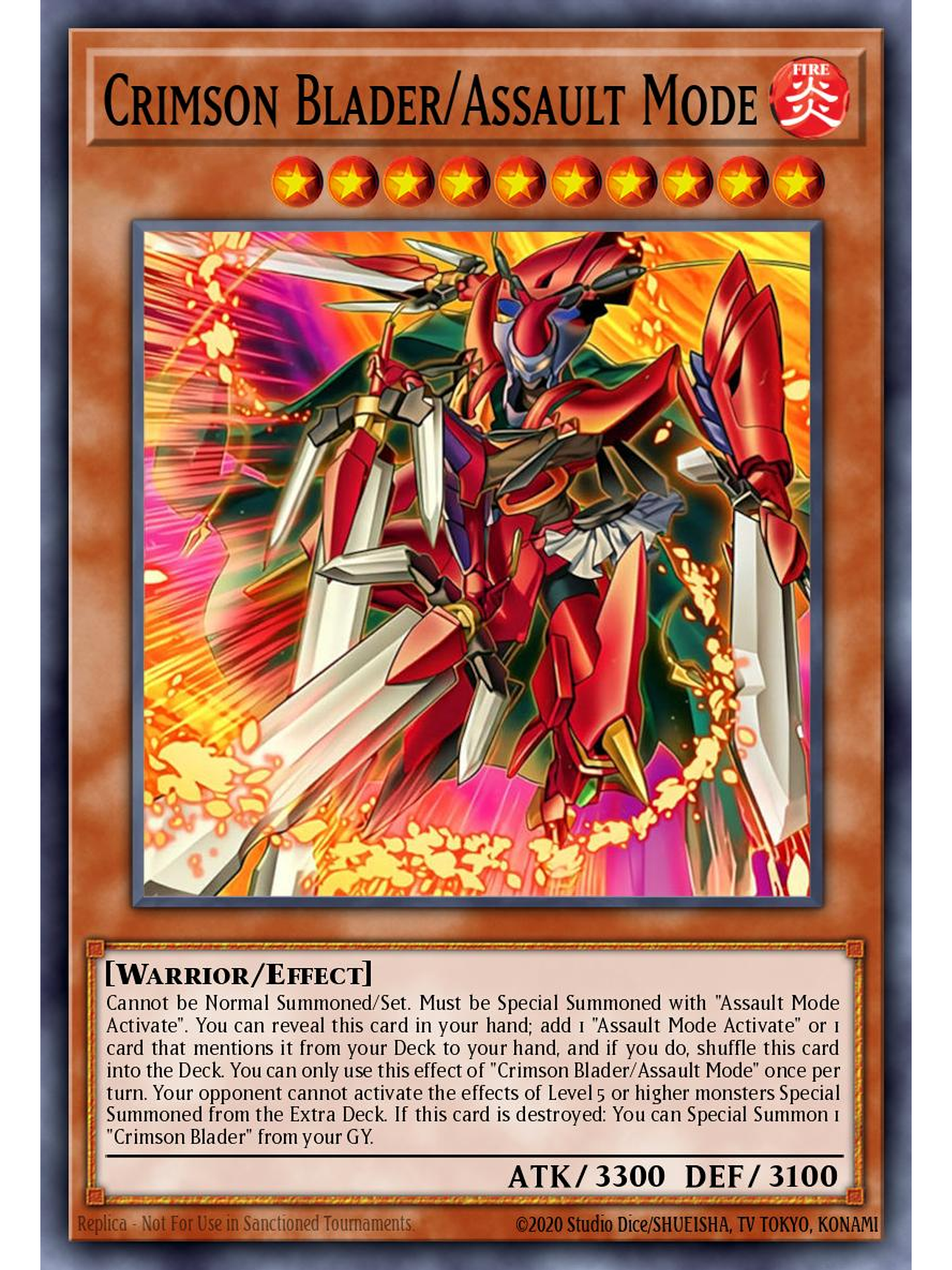 Crimson Blader/Assault Mode - BPRO-EN008 - Super Rare 1st Edition 1