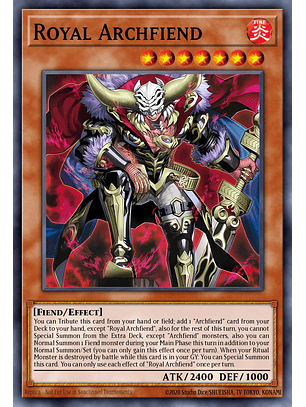Royal Archfiend - BPRO-EN014 - Ultra Rare 1st Edition